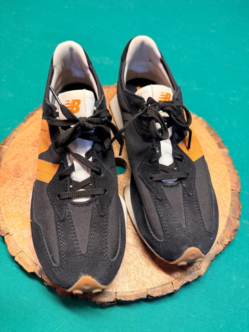 New Balance Black and Tan Lifestyle Runner Sneakers